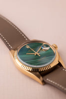1973 Rolex 1601 Gold Date-Just Malachite Dial