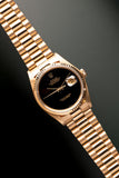 1979 Rolex 16018 Gold Date-Just Onyx Stone Dial