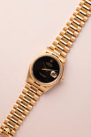1979 Rolex 16018 Gold Date-Just Onyx Stone Dial