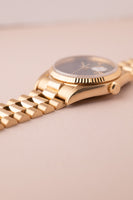 1979 Rolex 16018 Gold Date-Just Onyx Stone Dial
