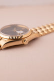 1979 Rolex 16018 Gold Date-Just Onyx Stone Dial