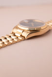 1979 Rolex 16018 Gold Date-Just Onyx Stone Dial
