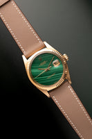 1973 Rolex 1601 Gold Date-Just Malachite Dial