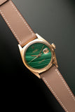 1973 Rolex 1601 Gold Date-Just Malachite Dial