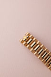 1985 Rolex 18038 Day-Date Yellow Gold Ruby + Diamond String Dial - Unpolished -  Box and Papers
