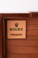 1985 Rolex 18038 Day-Date Yellow Gold Ruby + Diamond String Dial - Unpolished -  Box and Papers