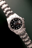 2006 Rolex 16570 Explorer II Black Dial Box & Papers w rare 3186 mvmt