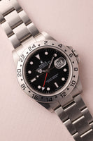 2006 Rolex 16570 Explorer II Black Dial Box & Papers w rare 3186 mvmt