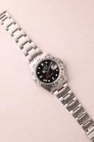 2006 Rolex 16570 Explorer II Black Dial Box & Papers w rare 3186 mvmt