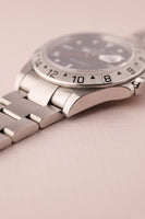 2006 Rolex 16570 Explorer II Black Dial Box & Papers w rare 3186 mvmt