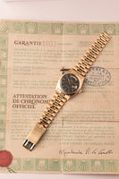 1978 Rolex 1803 Gold Day-Date Graphite Dial Box & Papers