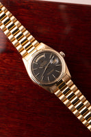 1978 Rolex 1803 Gold Day-Date Graphite Dial Box & Papers
