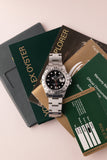 2006 Rolex 16570 Explorer II Black Dial Box & Papers w rare 3186 mvmt