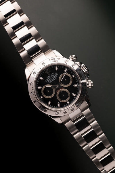 2003 Rolex 116520 Daytona Black Dial with papers and accessories