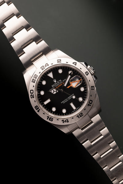 2018 Rolex 216570 Explorer II Orange Hand Scrambled Serial - Full Set