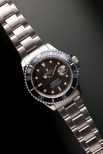 1985 Rolex 16800 Submariner Faded Blue Insert