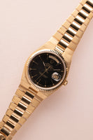 1980 Rolex 19018 Oysterquartz Day-Date 18k Yellow Gold - Box and Papers - Unpolished