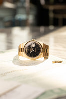 1980 Rolex 19018 Oysterquartz Day-Date 18k Yellow Gold - Box and Papers - Unpolished