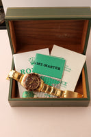 1968 Rolex 1675  Yellow Gold OX Blood Nipple Dial Box & Papers