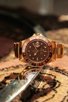 1968 Rolex 1675  Yellow Gold OX Blood Nipple Dial Box & Papers
