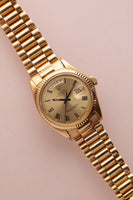 1972 Rolex 1803 Black and Gold Roman Dial Day-Date