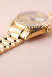 1972 Rolex 1803 Black and Gold Roman Dial Day-Date