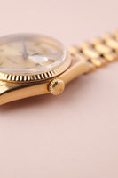 1972 Rolex 1803 Black and Gold Roman Dial Day-Date