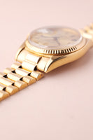 1972 Rolex 1803 Black and Gold Roman Dial Day-Date