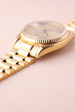 1972 Rolex 1803 Black and Gold Roman Dial Day-Date