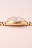 1972 Rolex 1803 Black and Gold Roman Dial Day-Date