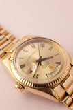 1972 Rolex 1803 Black and Gold Roman Dial Day-Date