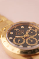 1997 Rolex 16528 Yellow Gold Daytona Diamond Dial