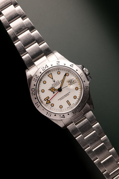 1991 Rolex 16570 Pumpkin Chi-Chi Explorer II - Unpolished
