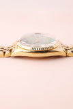 1970 Rolex 1601 Malachite Yellow Gold Date-Just