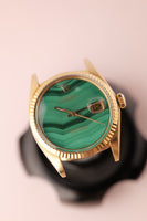 1970 Rolex 1601 Malachite Yellow Gold Date-Just