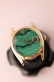 1970 Rolex 1601 Malachite Yellow Gold Date-Just