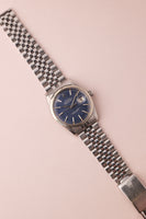 1970 Rolex 1601 Blue Mosaic Dial Date-Just