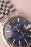 1970 Rolex 1601 Blue Mosaic Dial Date-Just