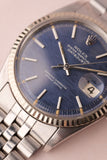 1970 Rolex 1601 Blue Mosaic Dial Date-Just