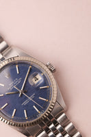 1970 Rolex 1601 Blue Mosaic Dial Date-Just