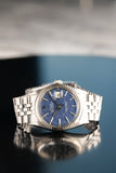 1970 Rolex 1601 Blue Mosaic Dial Date-Just
