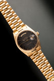 1971 Rolex 1803 Matte Black Yellow Gold Dial Day-Date