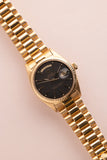 1971 Rolex 1803 Matte Black Yellow Gold Dial Day-Date