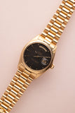 1971 Rolex 1803 Matte Black Yellow Gold Dial Day-Date