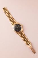 1971 Rolex 1803 Matte Black Yellow Gold Dial Day-Date