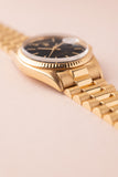 1971 Rolex 1803 Matte Black Yellow Gold Dial Day-Date
