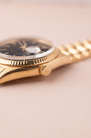 1971 Rolex 1803 Matte Black Yellow Gold Dial Day-Date