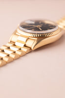 1971 Rolex 1803 Matte Black Yellow Gold Dial Day-Date