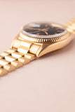 1971 Rolex 1803 Matte Black Yellow Gold Dial Day-Date