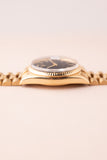 1971 Rolex 1803 Matte Black Yellow Gold Dial Day-Date